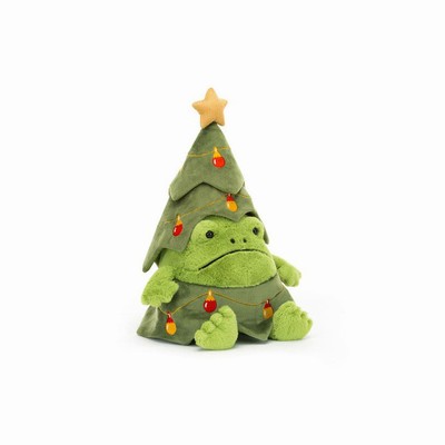 Jellycat Christmas Tree Ricky Rain Frog New Zealand | XSTAK1457